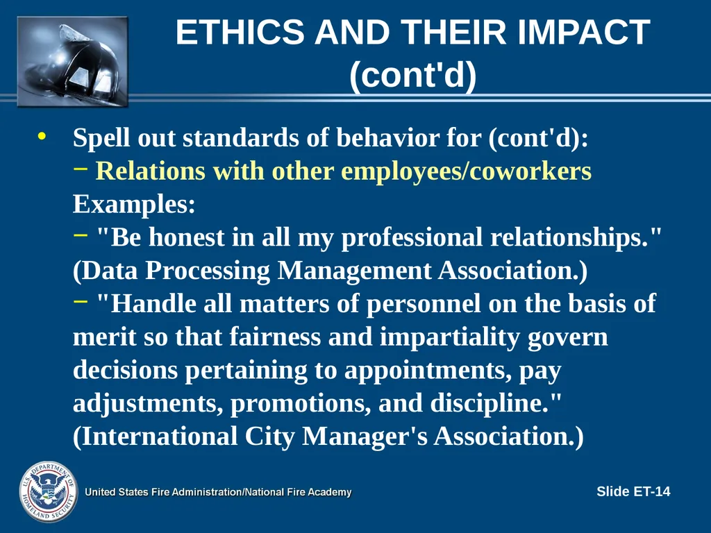 LEADERSHIP II FOR FIRE AND EMS: STRATEGIES FOR - slide 14 of 37