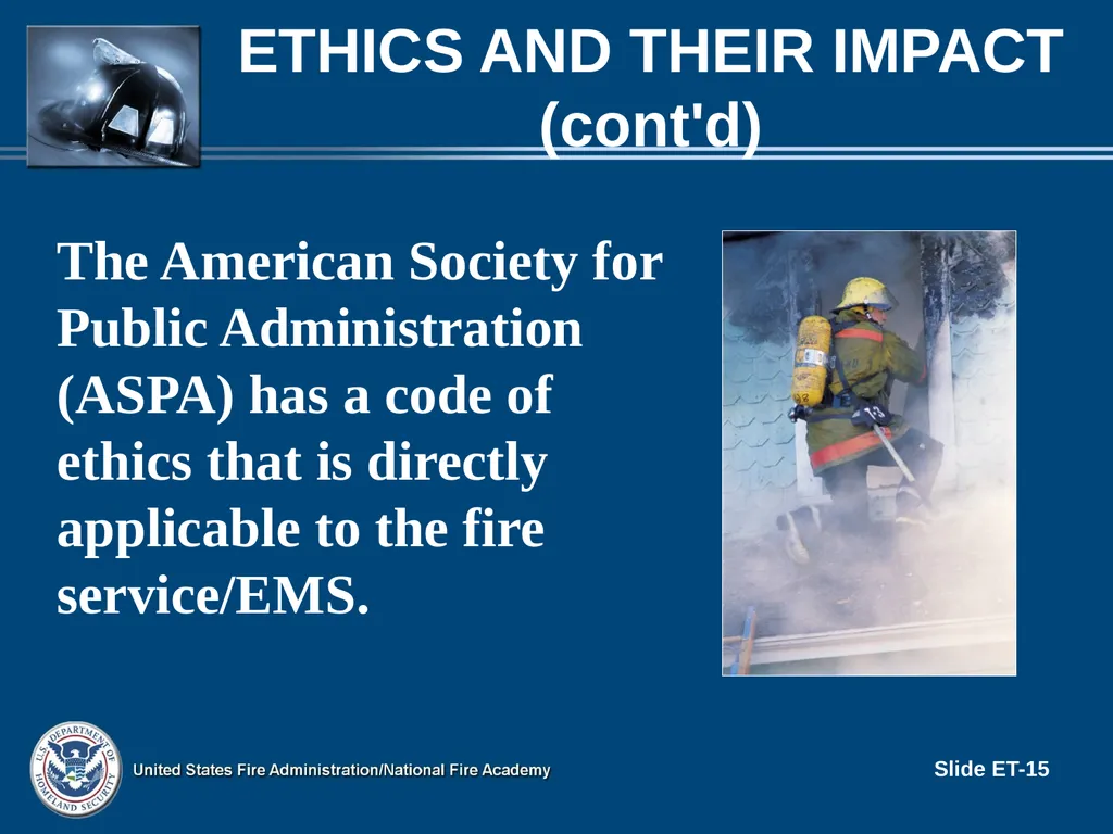 LEADERSHIP II FOR FIRE AND EMS: STRATEGIES FOR - slide 15 of 37