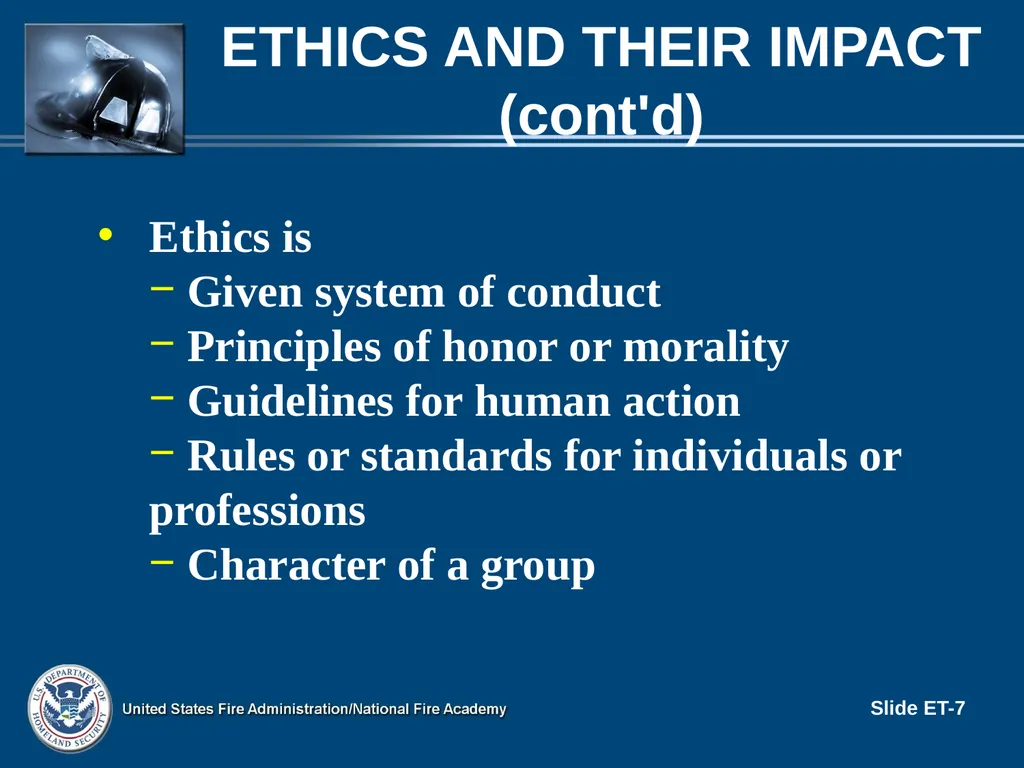LEADERSHIP II FOR FIRE AND EMS: STRATEGIES FOR - slide 7 of 37
