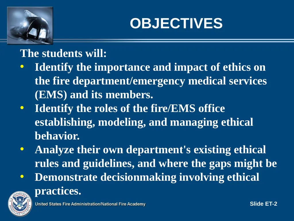 LEADERSHIP II FOR FIRE AND EMS: STRATEGIES FOR - slide 2 of 37