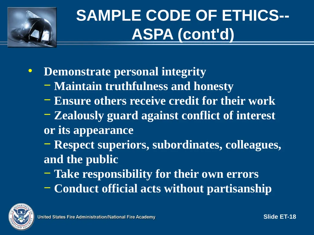 LEADERSHIP II FOR FIRE AND EMS: STRATEGIES FOR - slide 18 of 37