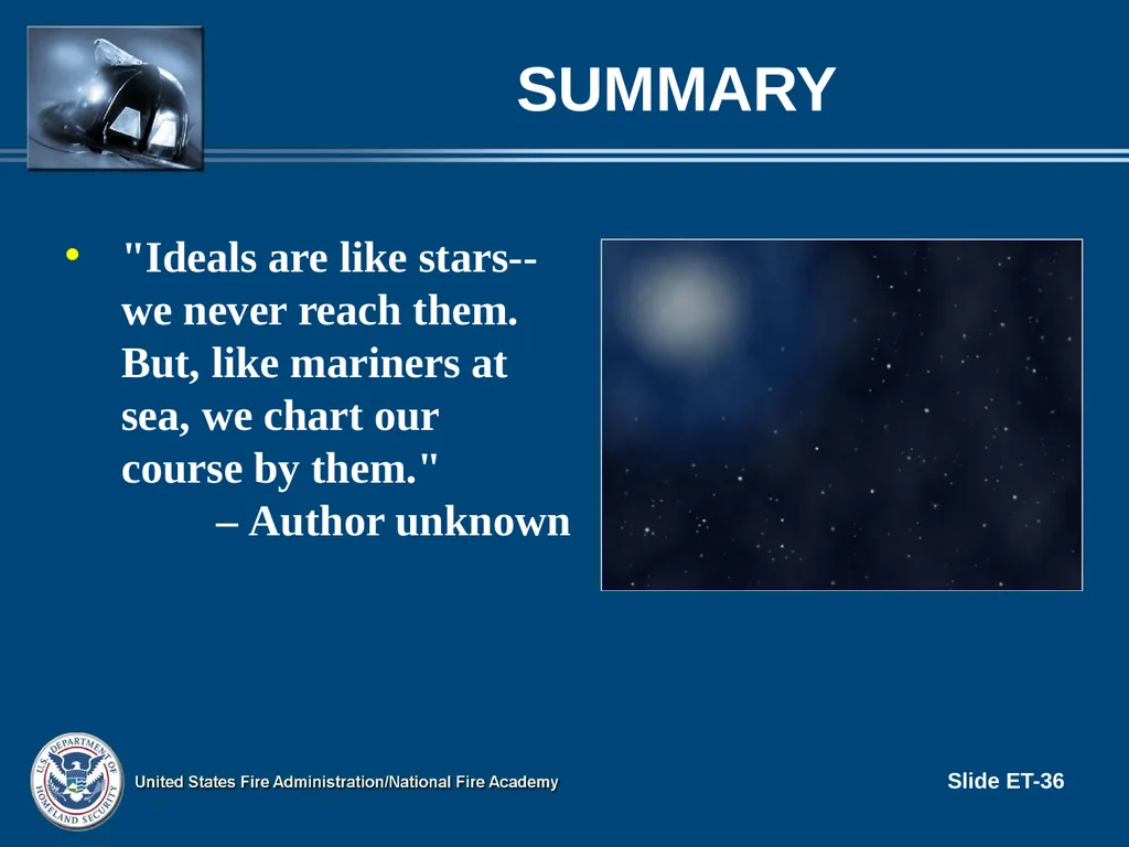 LEADERSHIP II FOR FIRE AND EMS: STRATEGIES FOR - slide 36 of 37