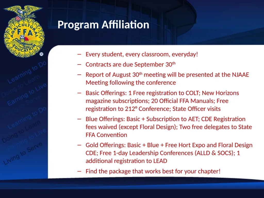 FFA Update 2012 Fall Ag Education Professional - slide 16 of 17