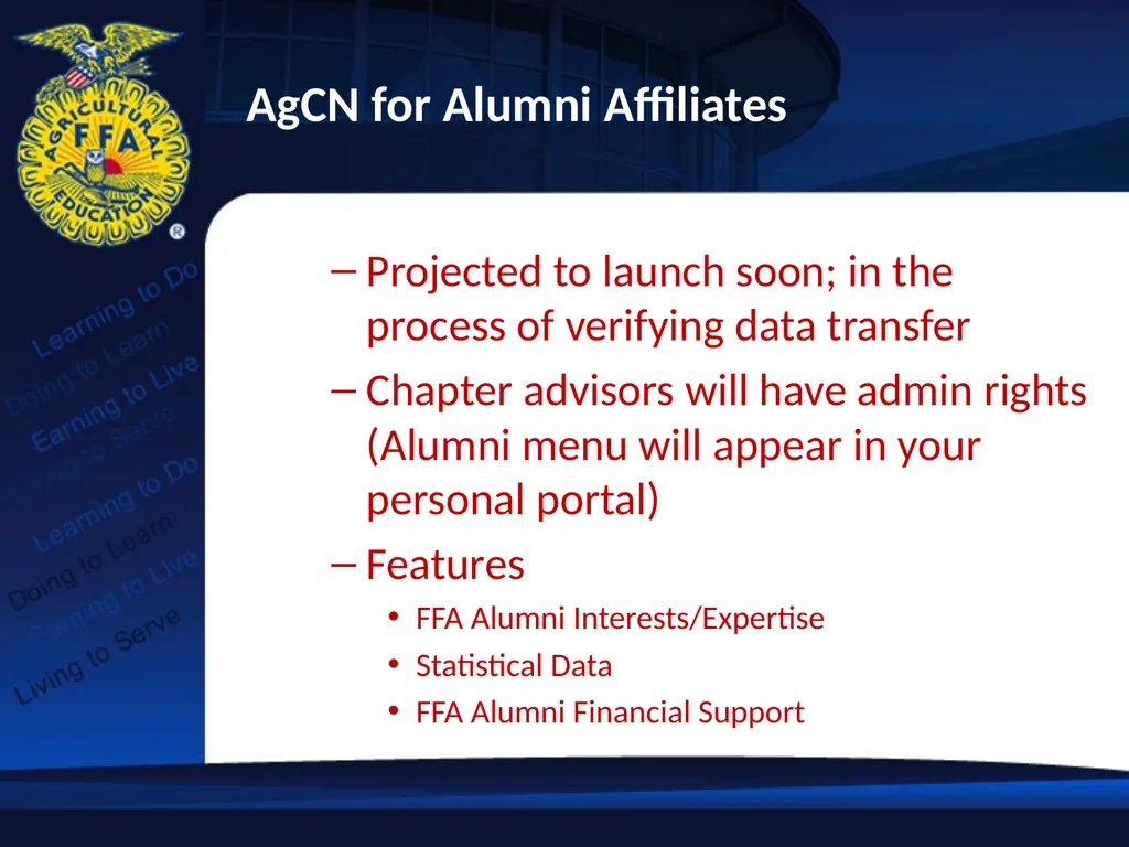 FFA Update 2012 Fall Ag Education Professional - slide 15 of 17