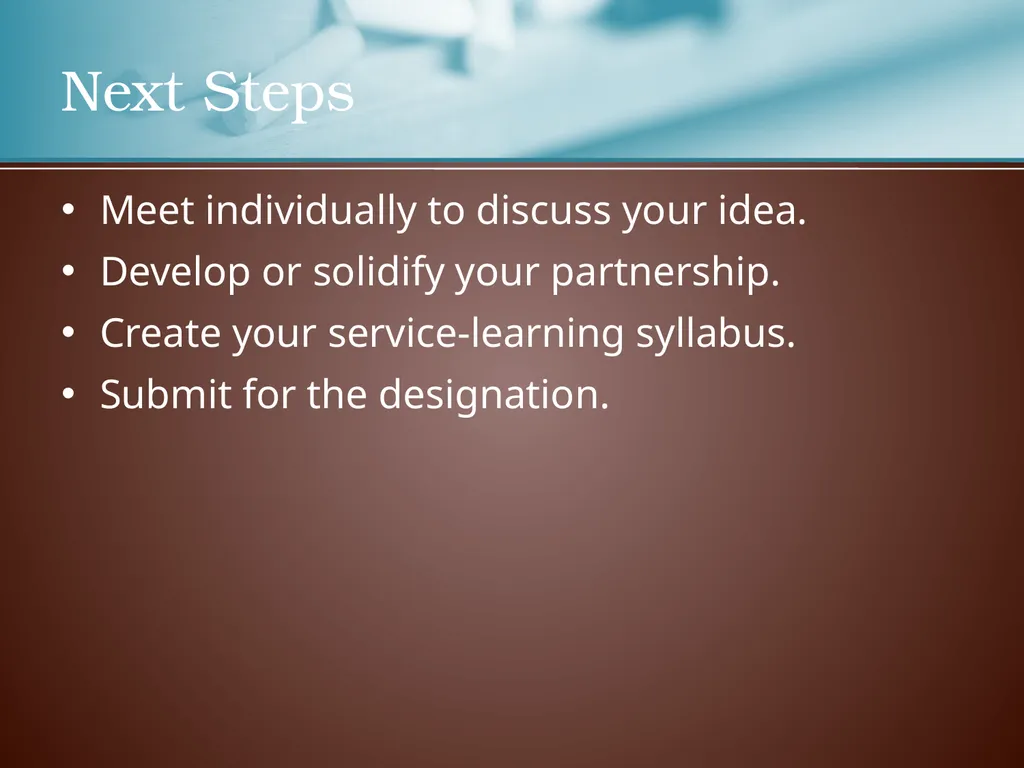 SERVICE-LEARNING AT LSU Center for Community - slide 10 of 10