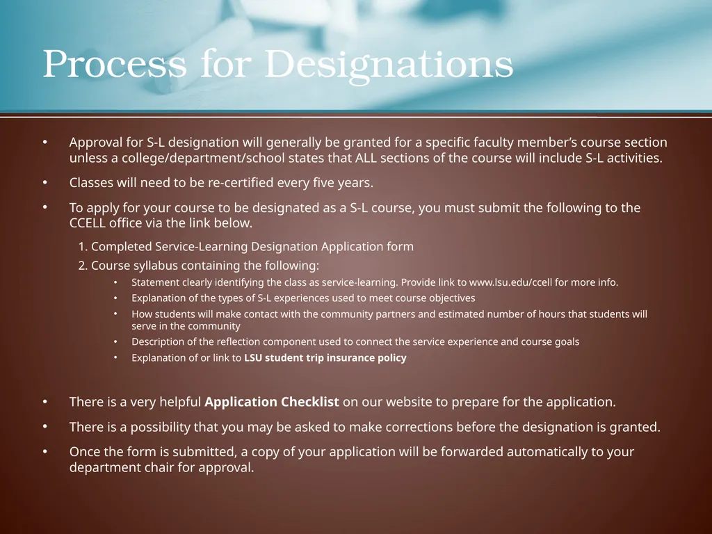 SERVICE-LEARNING AT LSU Center for Community - slide 8 of 10