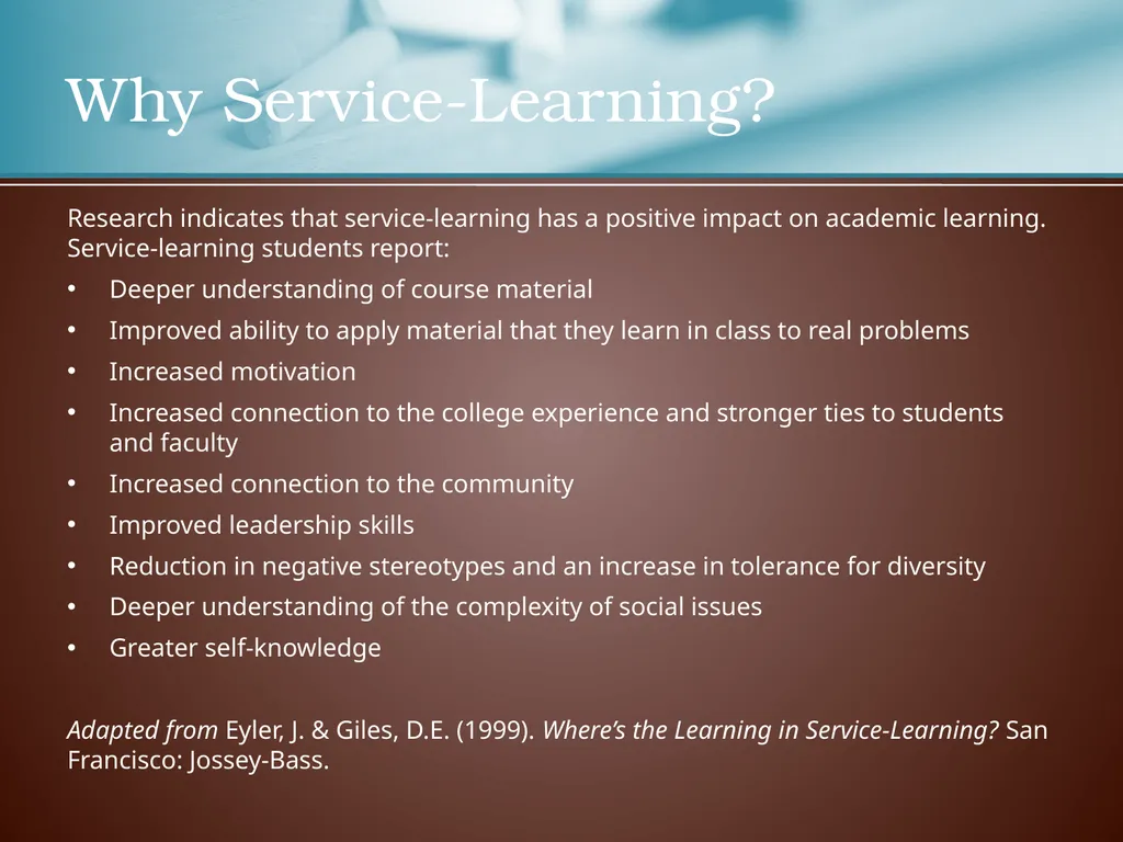 SERVICE-LEARNING AT LSU Center for Community - slide 7 of 10