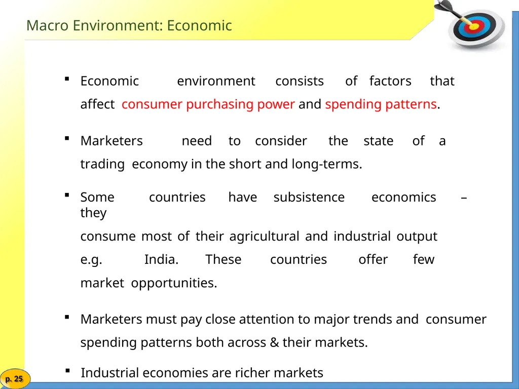 Marketing Management MARKETING ENVIRONMENT Market - slide 25 of 48