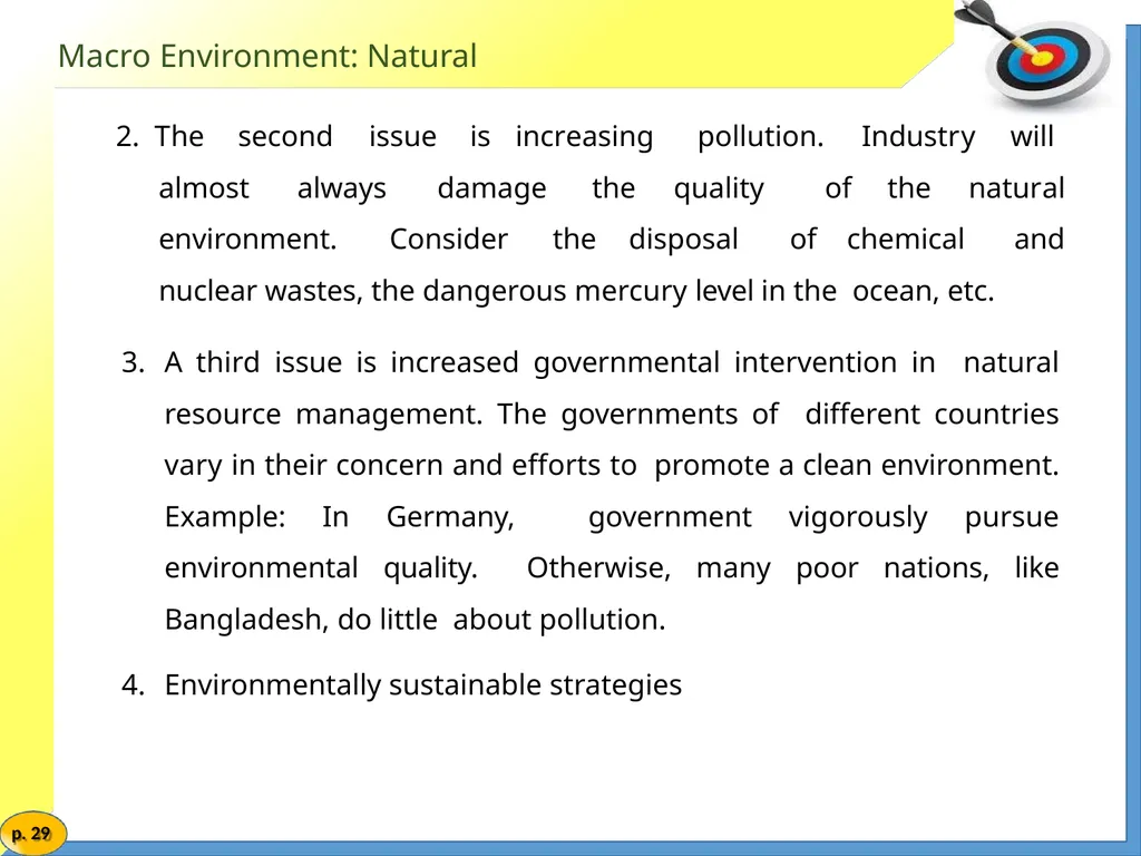 Marketing Management MARKETING ENVIRONMENT Market - slide 29 of 48