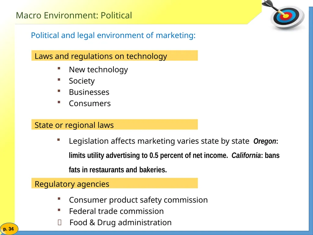 Marketing Management MARKETING ENVIRONMENT Market - slide 34 of 48