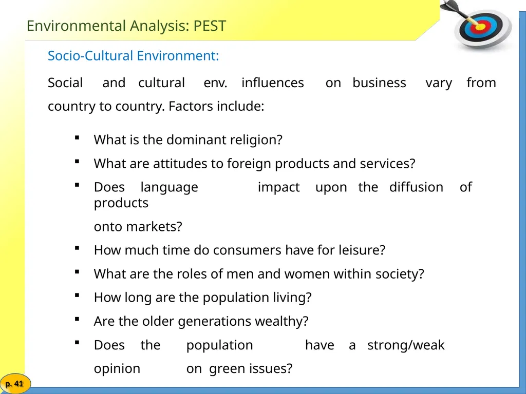 Marketing Management MARKETING ENVIRONMENT Market - slide 41 of 48