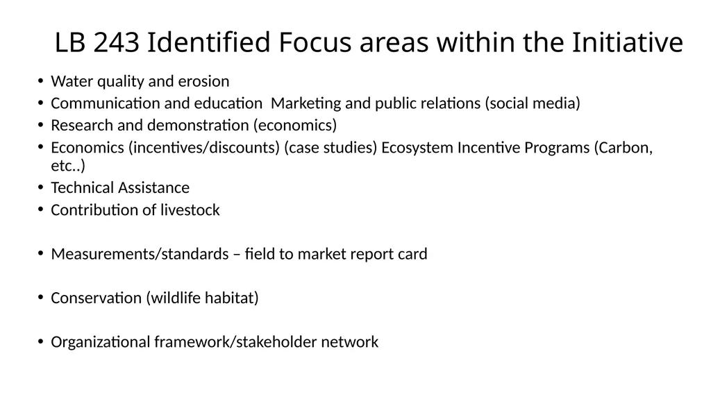 Goals and Objectives Committee Nathan Pflueger - slide 4 of 9