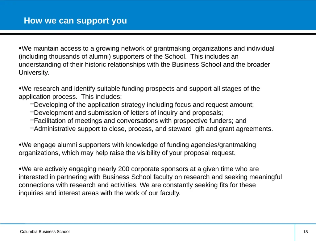 External Research Funding Information Session - slide 18 of 23