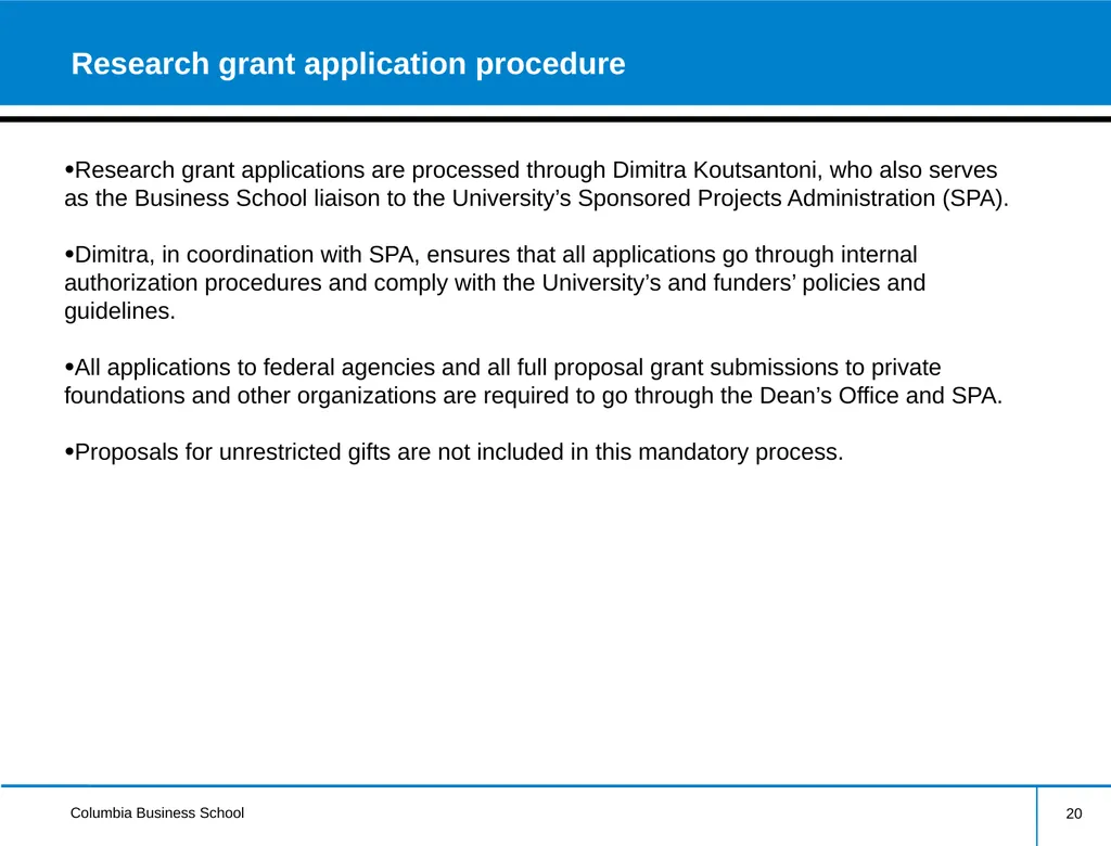 External Research Funding Information Session - slide 20 of 23