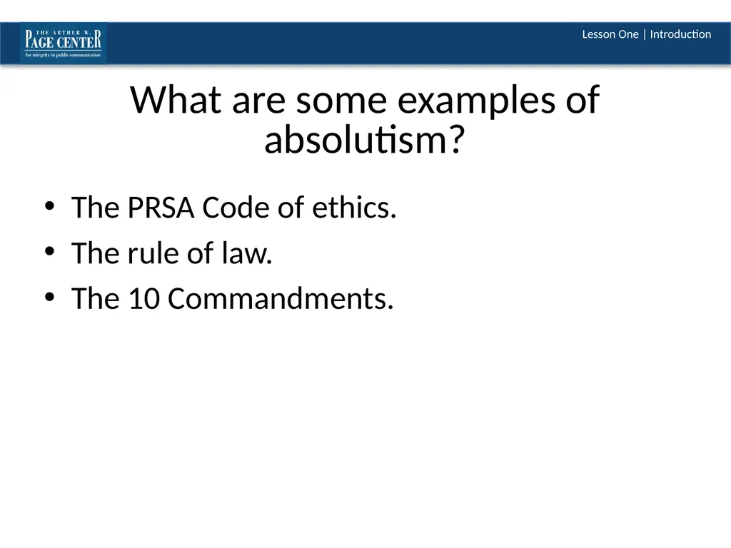 Ethical Decision Making Module Four | Lesson One - slide 10 of 37