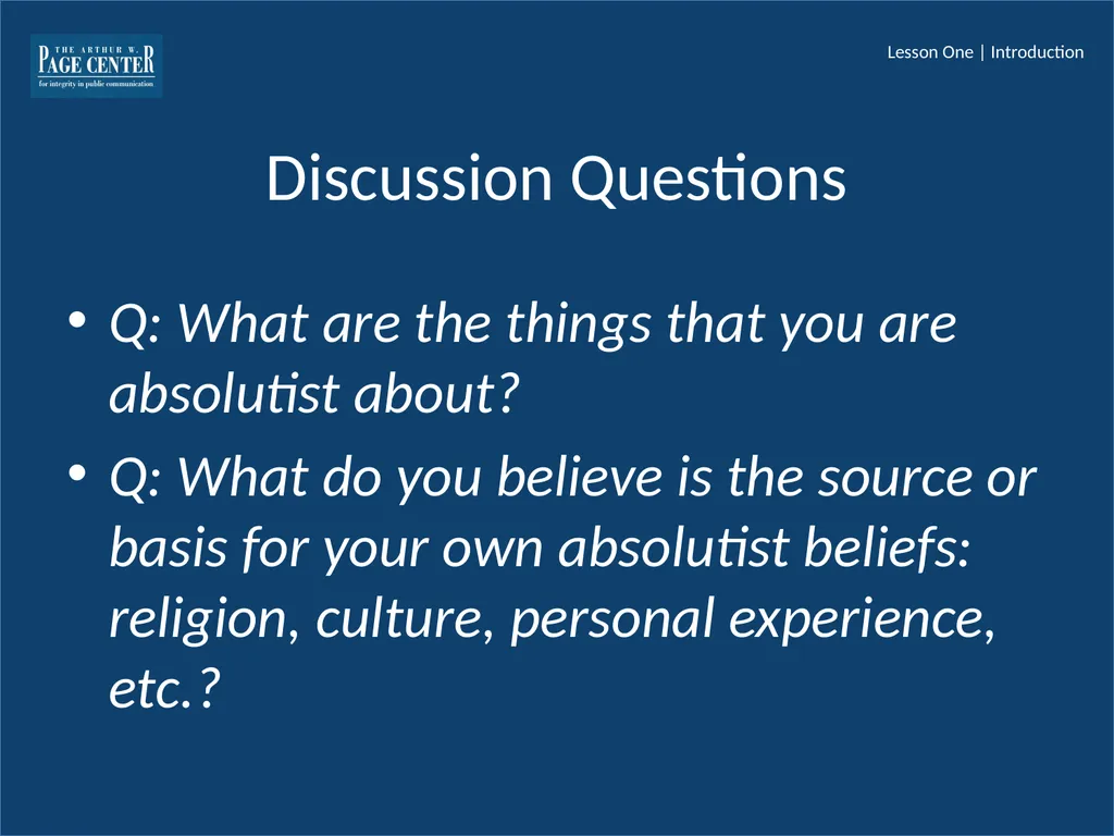 Ethical Decision Making Module Four | Lesson One - slide 11 of 37