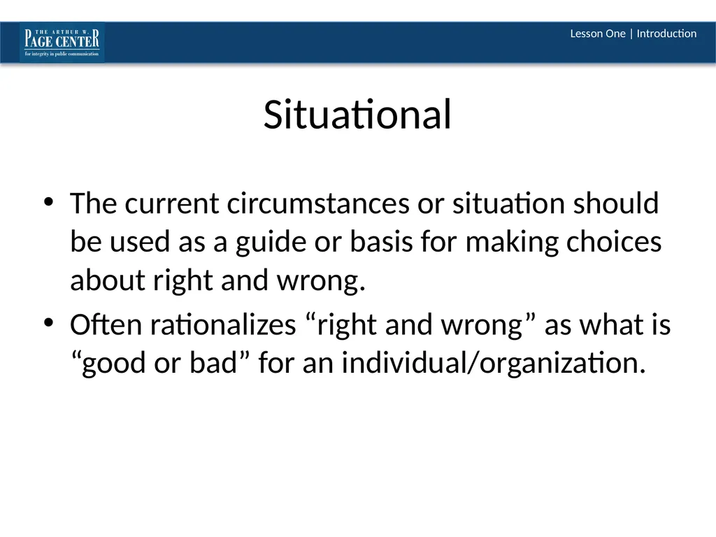 Ethical Decision Making Module Four | Lesson One - slide 12 of 37