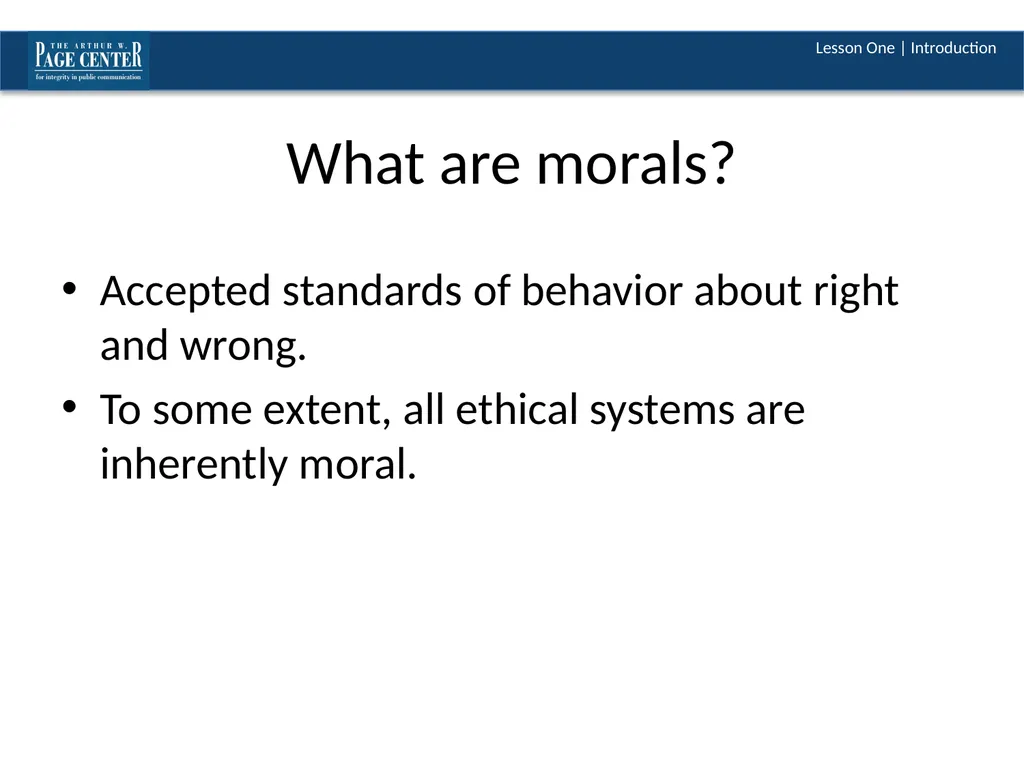 Ethical Decision Making Module Four | Lesson One - slide 3 of 37
