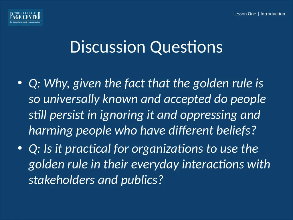 Ethical Decision Making Module Four | Lesson One - slide 31 of 37