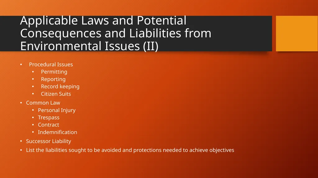 Fundamentals of Negotiating Environmental Issues - slide 12 of 35