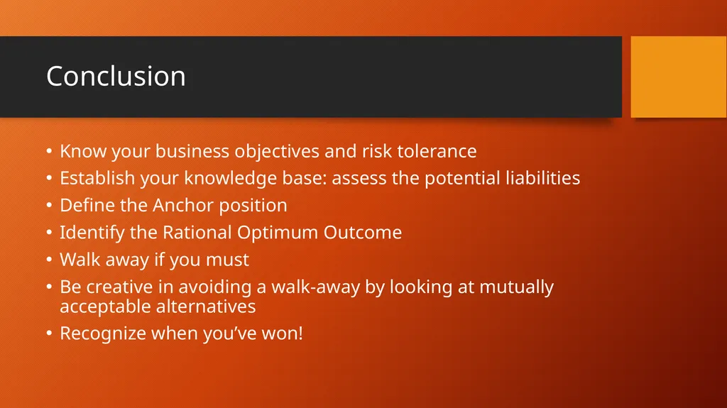 Fundamentals of Negotiating Environmental Issues - slide 32 of 35