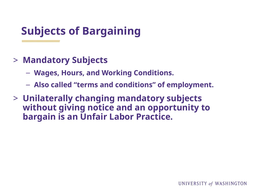 LABOR RELATIONS 101: Collective Bargaining Basics - slide 21 of 29
