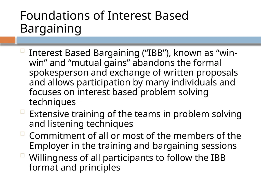 Collective Bargaining: A PRIMER FOR NEGOTIATIONS - slide 46 of 74