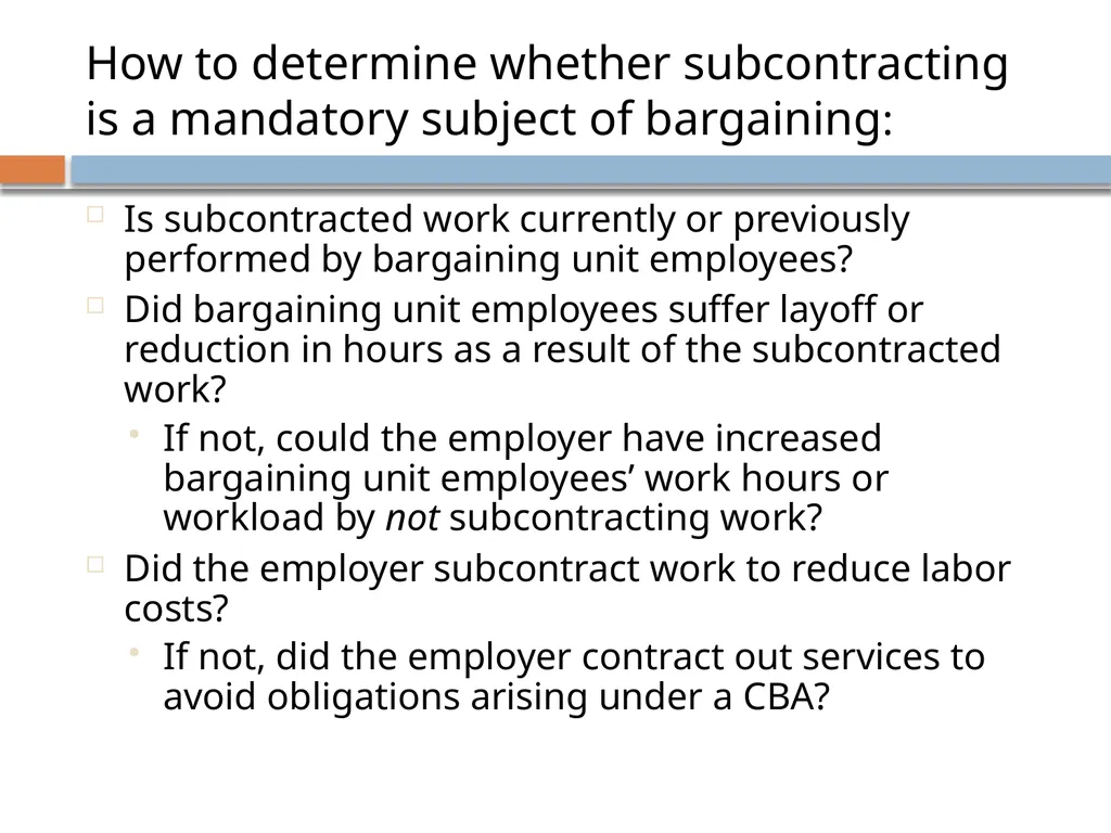 Collective Bargaining: A PRIMER FOR NEGOTIATIONS - slide 61 of 74