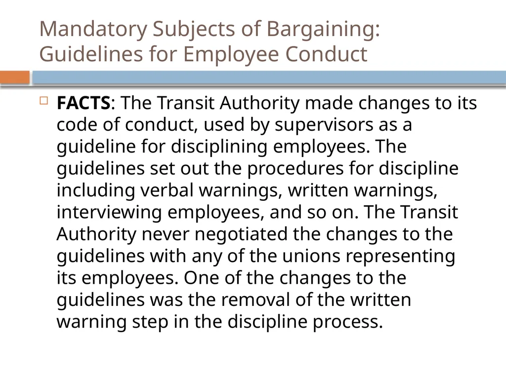 Collective Bargaining: A PRIMER FOR NEGOTIATIONS - slide 18 of 74