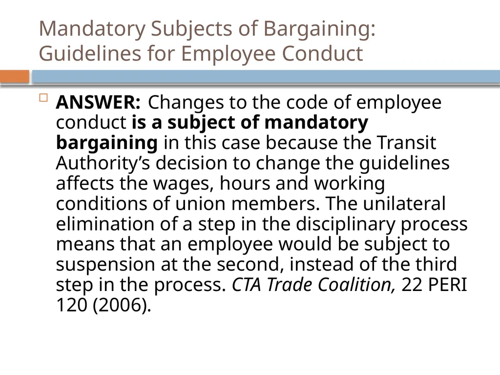 Collective Bargaining: A PRIMER FOR NEGOTIATIONS - slide 19 of 74