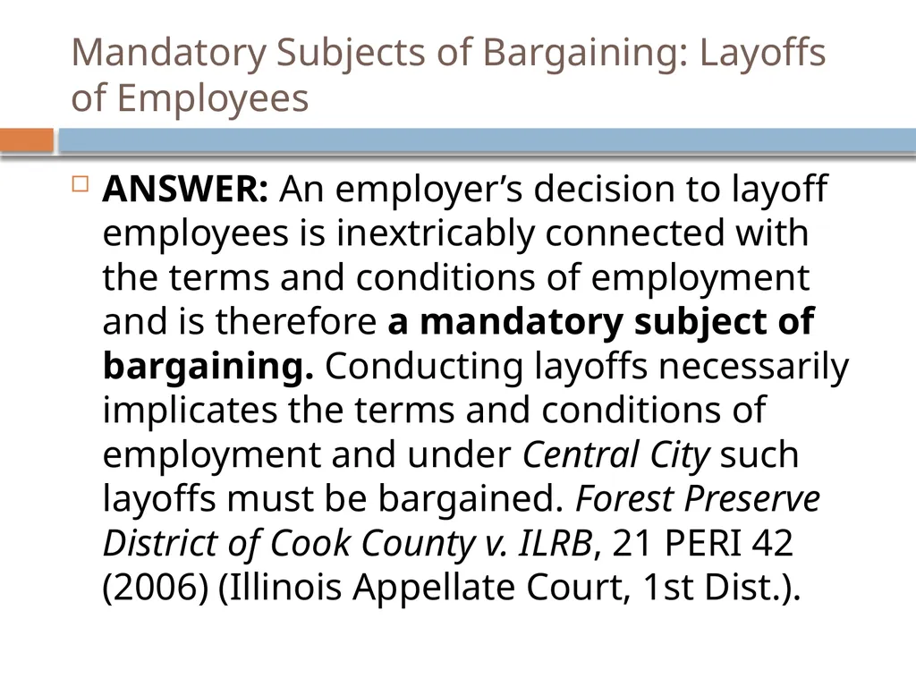 Collective Bargaining: A PRIMER FOR NEGOTIATIONS - slide 21 of 74