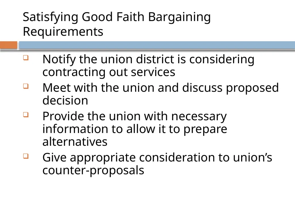 Collective Bargaining: A PRIMER FOR NEGOTIATIONS - slide 62 of 74