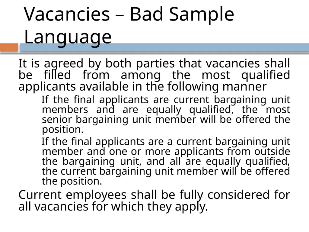Collective Bargaining: A PRIMER FOR NEGOTIATIONS - slide 73 of 74