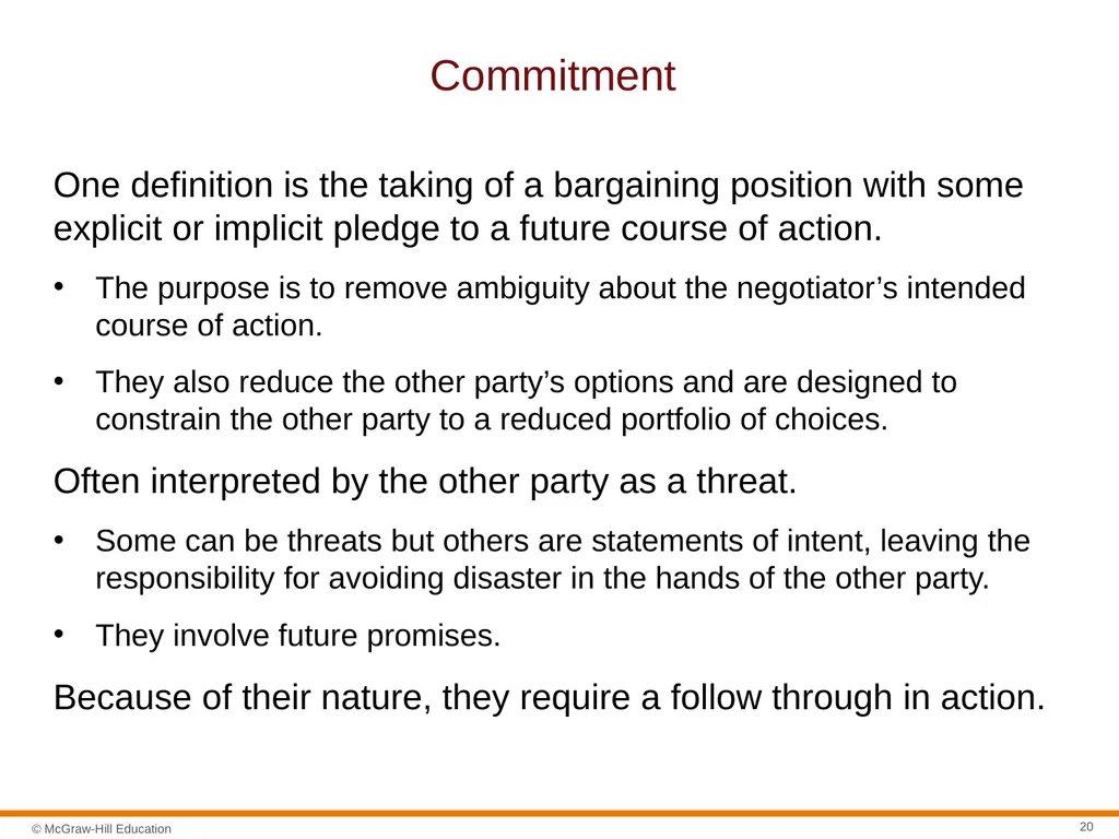 Negotiation Section 01: Negotiation Fundamentals - slide 20 of 31