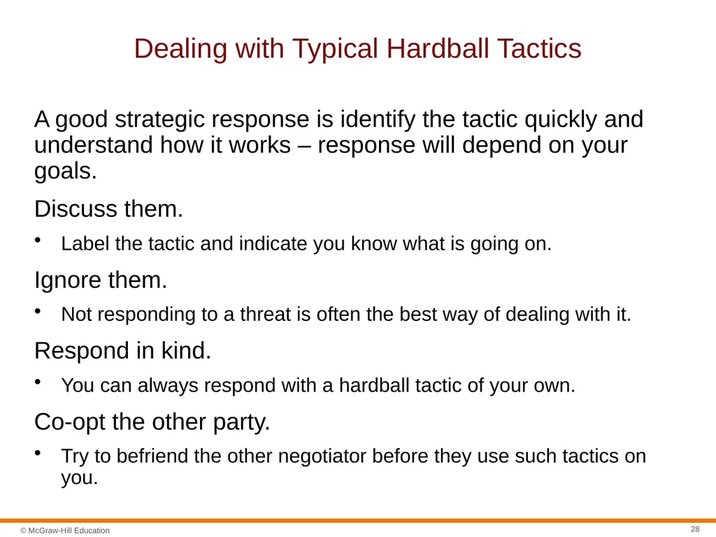 Negotiation Section 01: Negotiation Fundamentals - slide 28 of 31