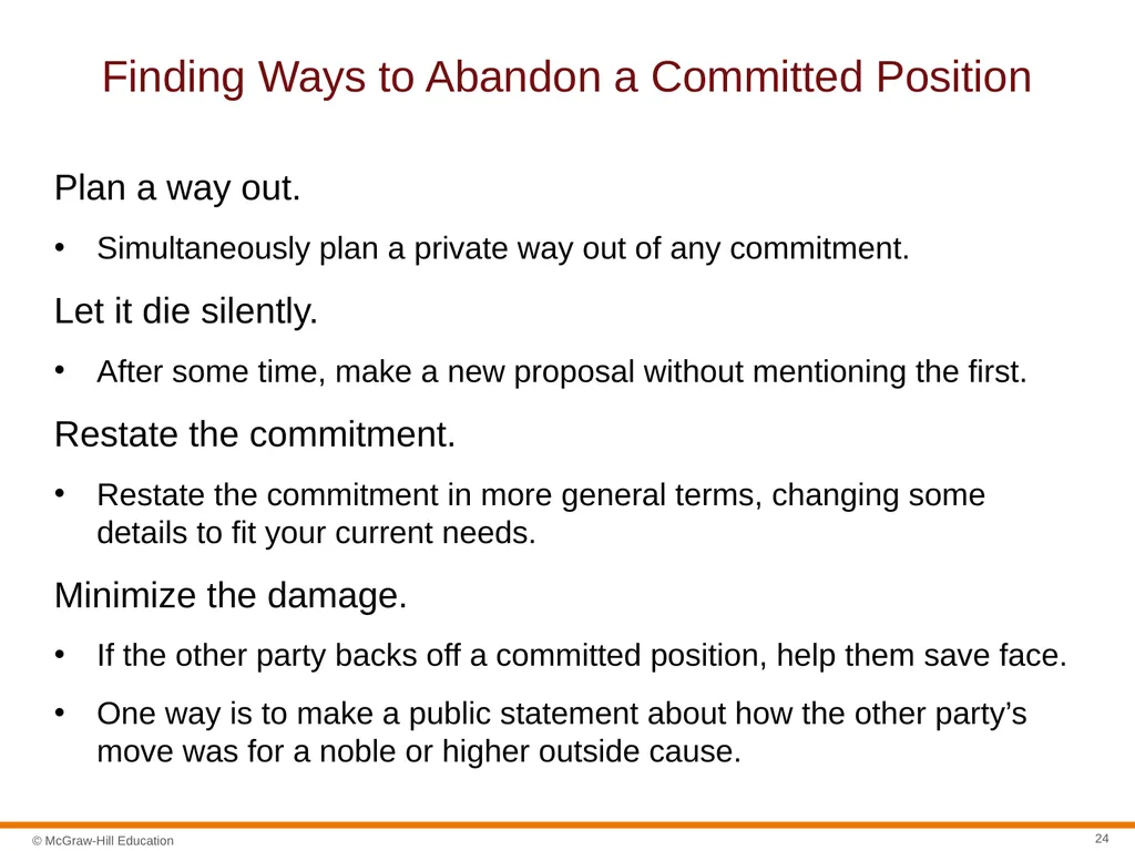 Negotiation Section 01: Negotiation Fundamentals - slide 24 of 31