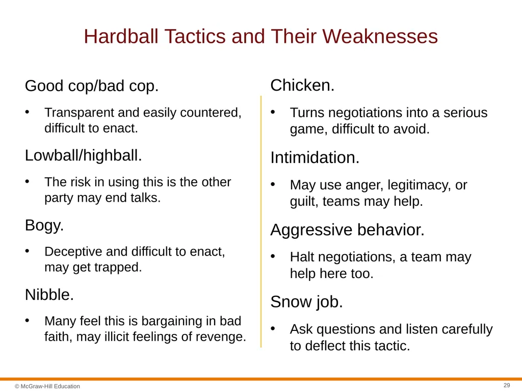 Negotiation Section 01: Negotiation Fundamentals - slide 29 of 31