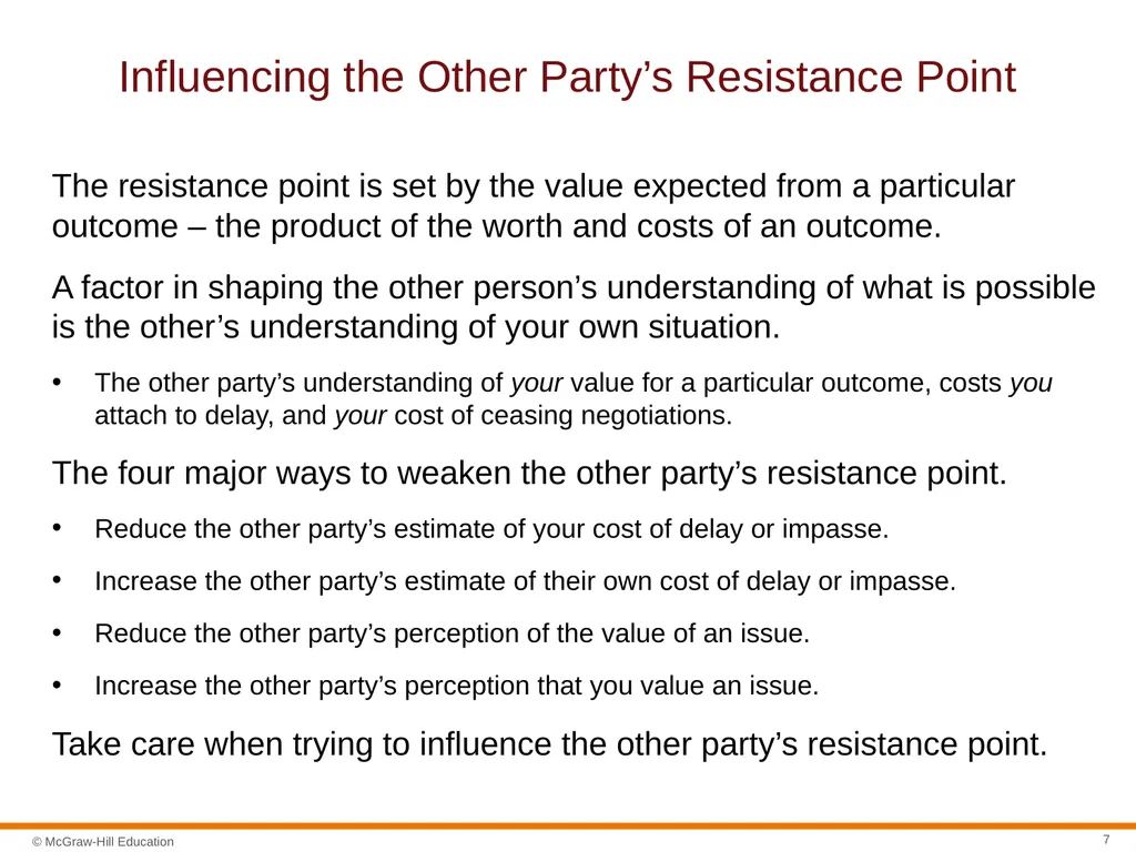 Negotiation Section 01: Negotiation Fundamentals - slide 7 of 31