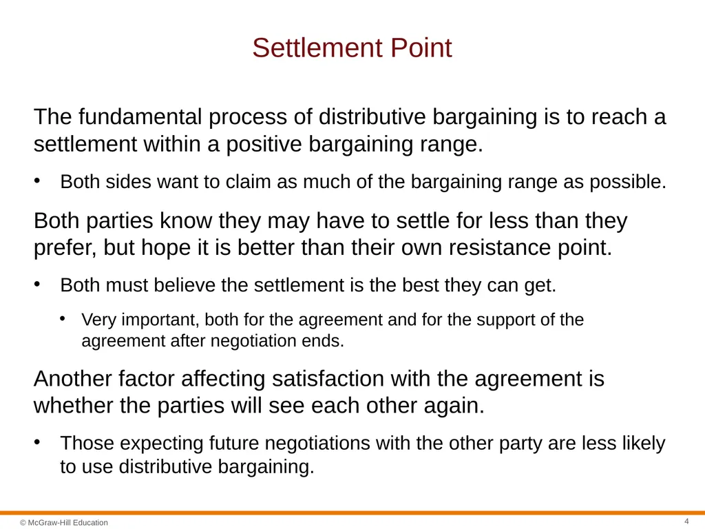 Negotiation Section 01: Negotiation Fundamentals - slide 4 of 31