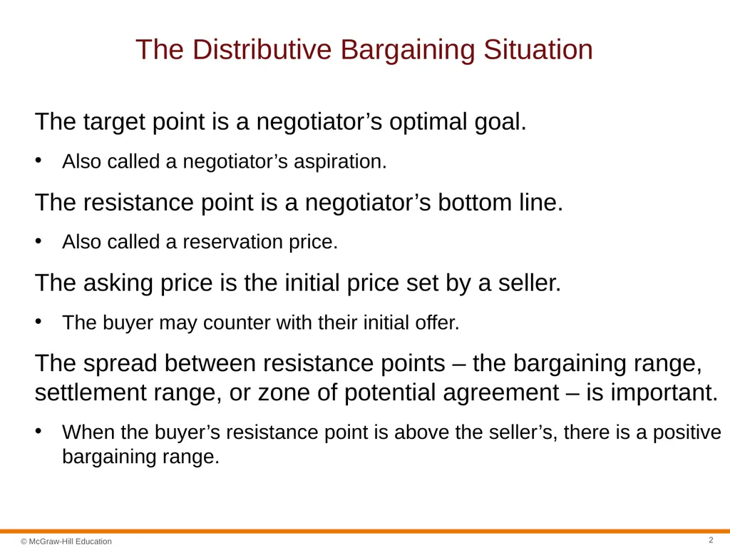 Negotiation Section 01: Negotiation Fundamentals - slide 2 of 31