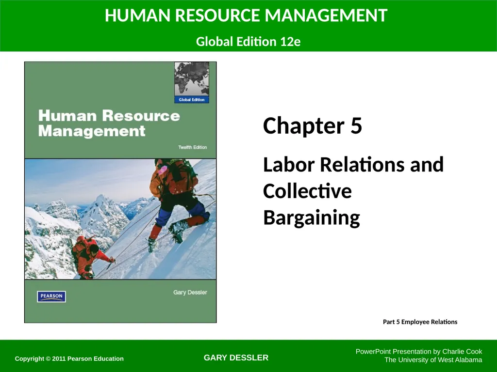 GARY DESSLER HUMAN RESOURCE MANAGEMENT Global