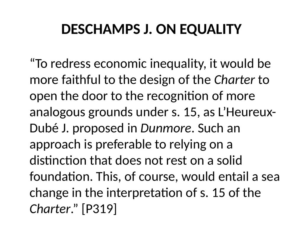 SUMMARY OF THE SCC DECISION AND REASONS IN FRASER - slide 55 of 57