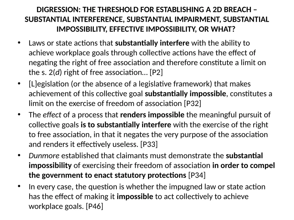 SUMMARY OF THE SCC DECISION AND REASONS IN FRASER - slide 18 of 57