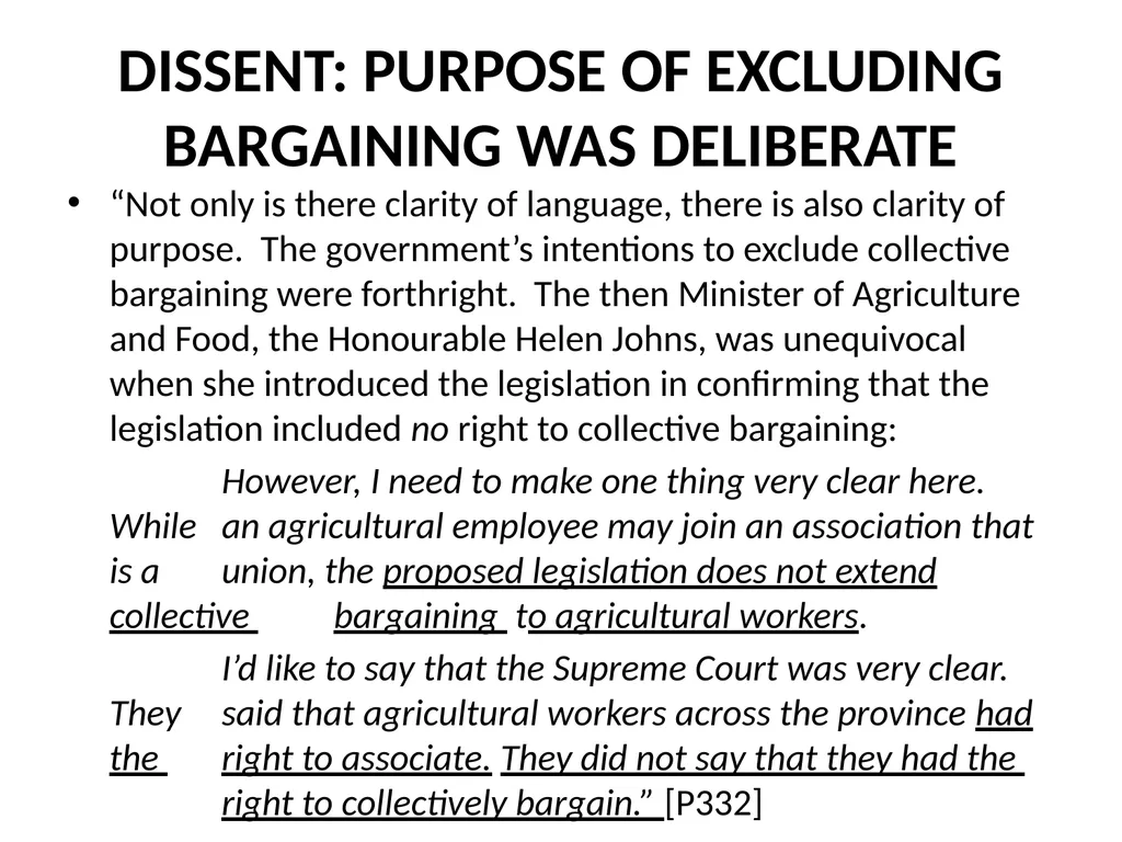 SUMMARY OF THE SCC DECISION AND REASONS IN FRASER - slide 36 of 57