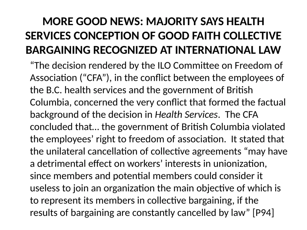 SUMMARY OF THE SCC DECISION AND REASONS IN FRASER - slide 30 of 57