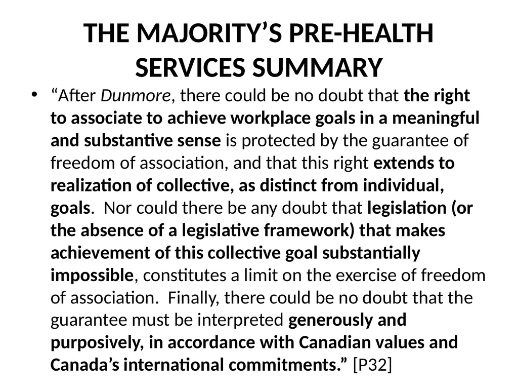 SUMMARY OF THE SCC DECISION AND REASONS IN FRASER - slide 2 of 57
