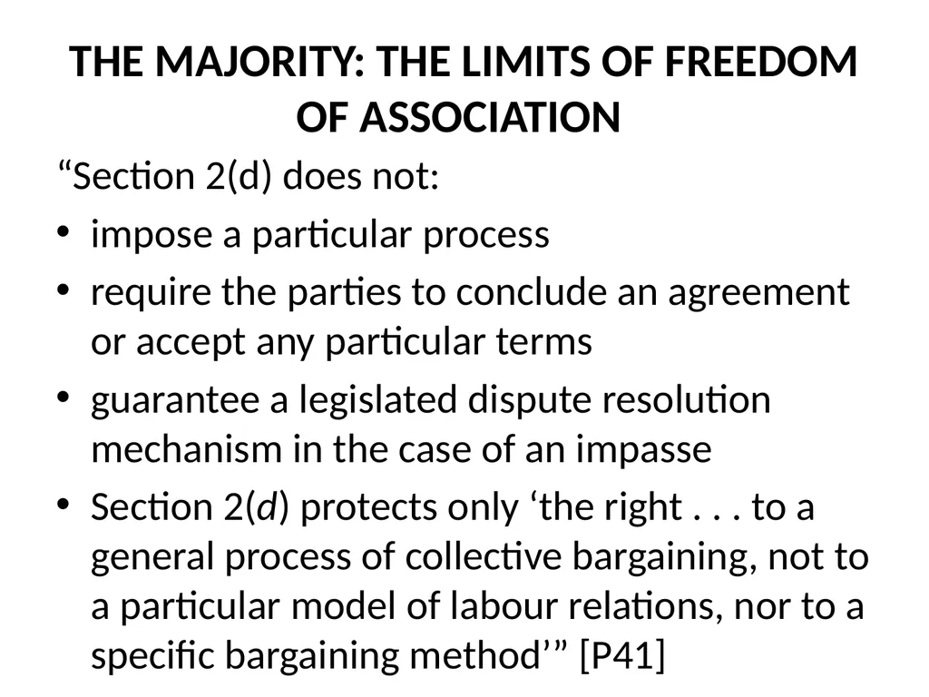 SUMMARY OF THE SCC DECISION AND REASONS IN FRASER - slide 10 of 57
