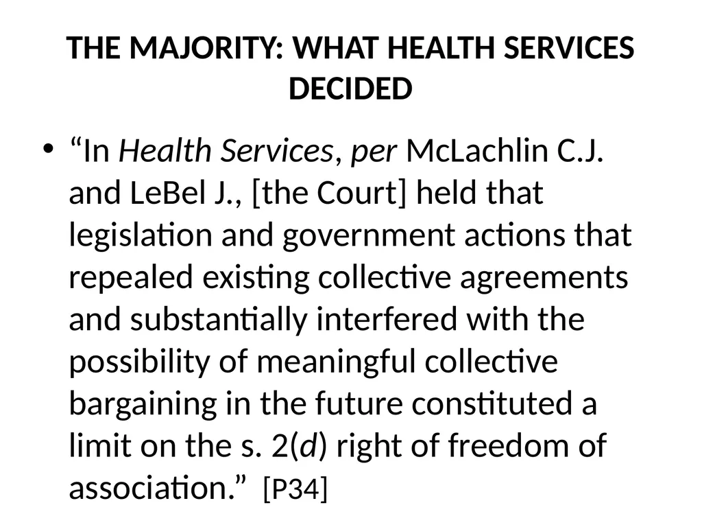 SUMMARY OF THE SCC DECISION AND REASONS IN FRASER - slide 4 of 57