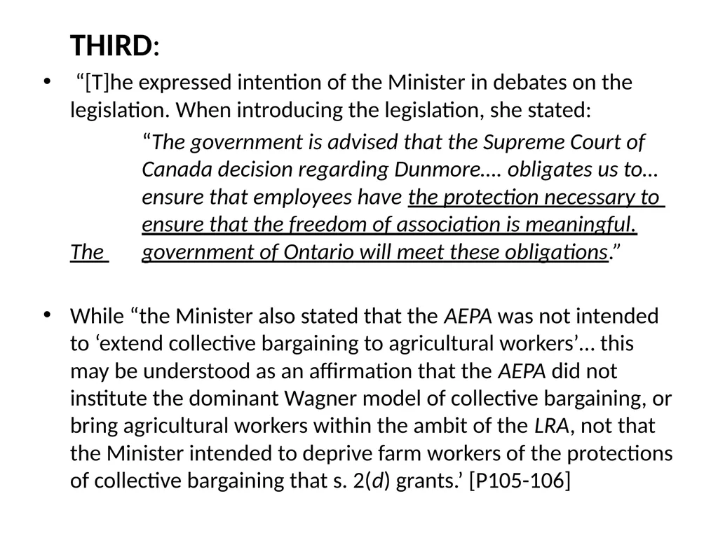 SUMMARY OF THE SCC DECISION AND REASONS IN FRASER - slide 24 of 57