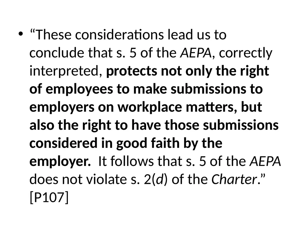 SUMMARY OF THE SCC DECISION AND REASONS IN FRASER - slide 25 of 57